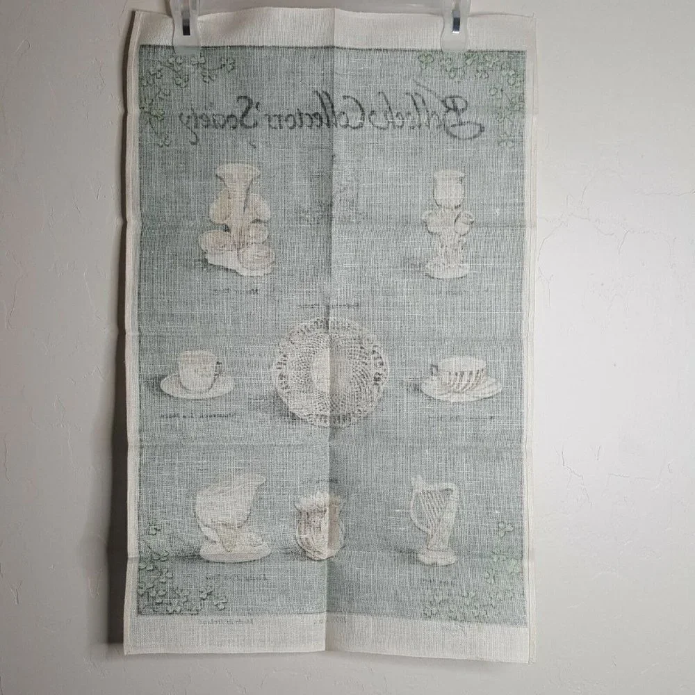 Belleck Collectors Society Fingal Linen Made in Ireland Tea Dish Towel 19 x 30